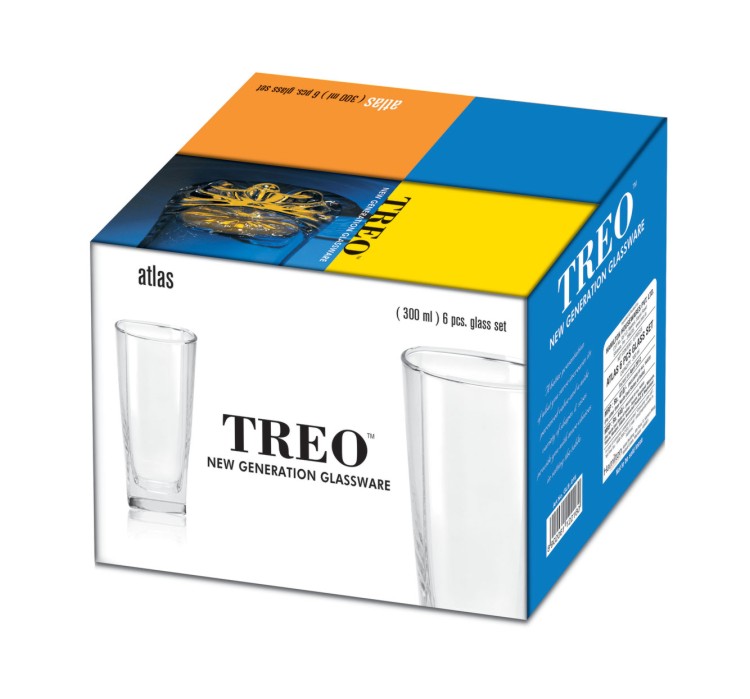 Treo Atlas Drinking Water Glass Tumbler