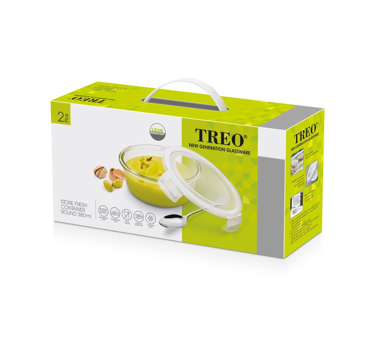 Treo Store Fresh Round Glass Container