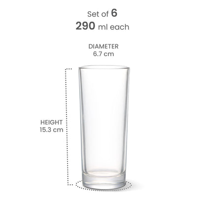 Embassy Cool Glass Tumbler (Treo by Milton)