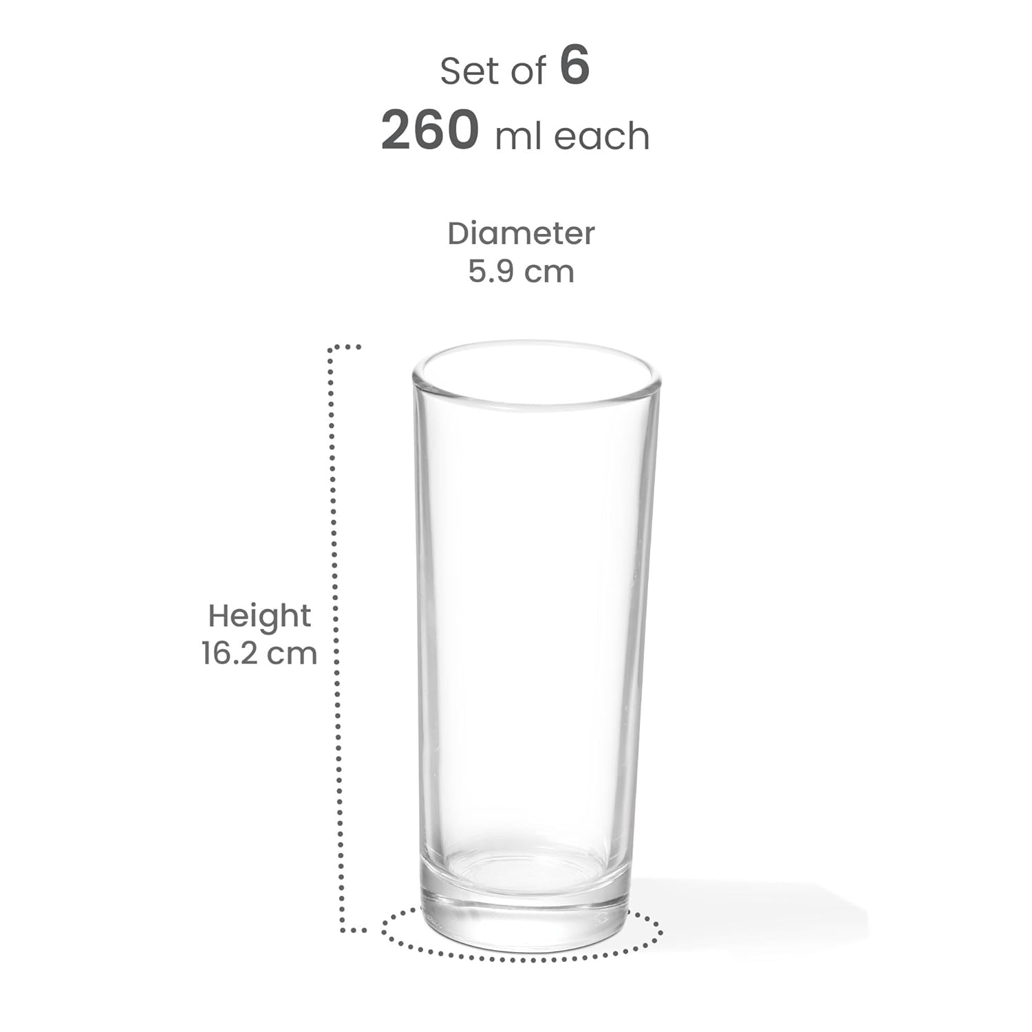 Embassy Cool Glass Tumbler (Treo by Milton)