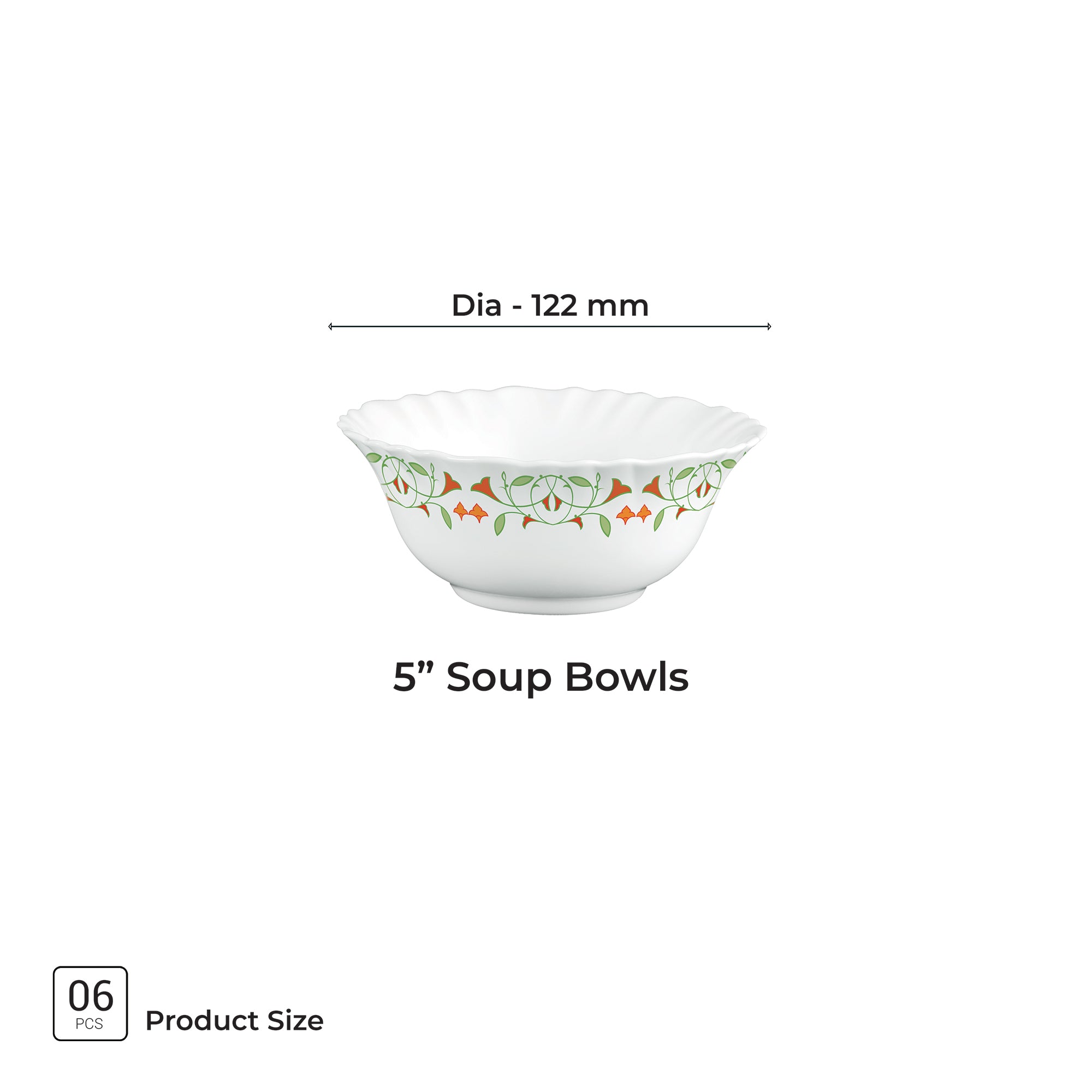 Aurelia Collection 6 Pcs Bowl Set - MEENA