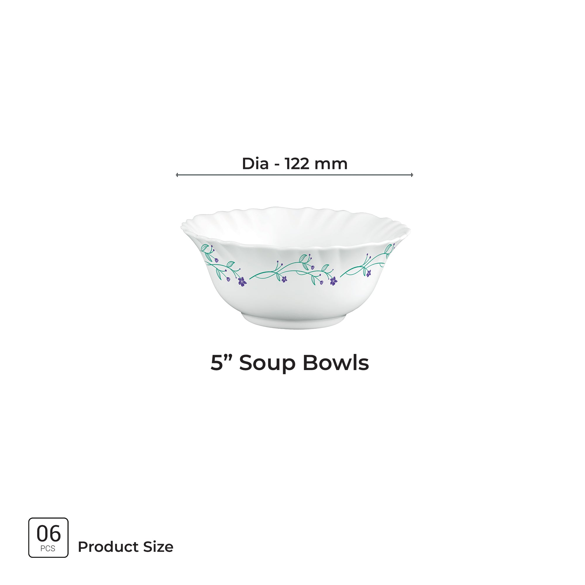 Aurelia Collection 6 Pcs Bowl Set - MUREL