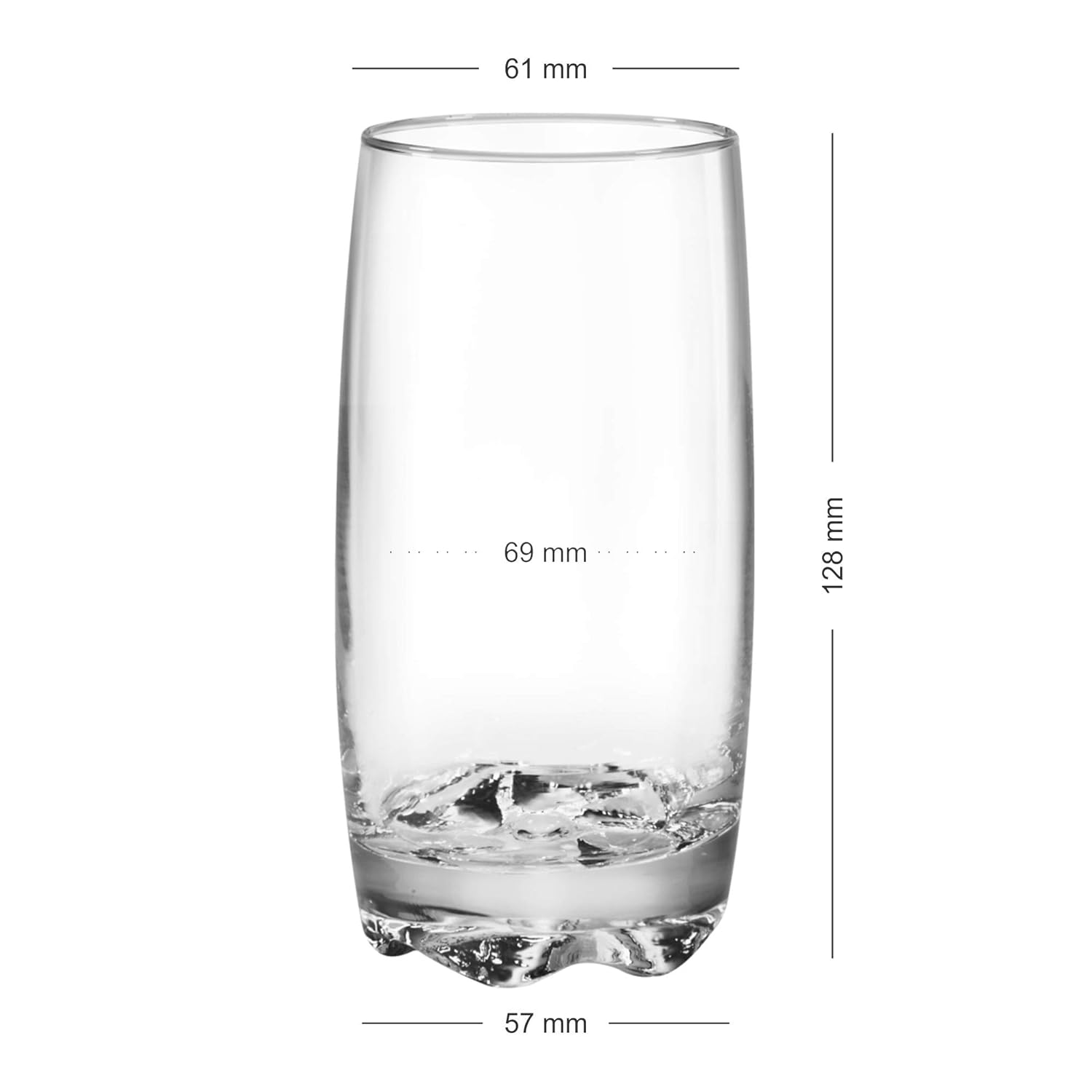 Lyon Glass Set of 6, 300 ml (Treo by Milton)
