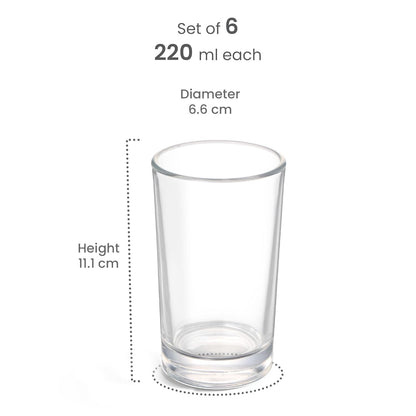 Embassy Cool Glass Tumbler (Treo by Milton)
