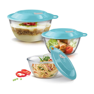 Mixing Bowl 3pc Set With Eazy Lid (Treo by Milton)