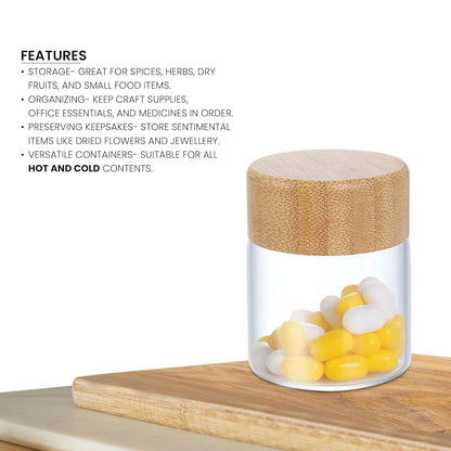 Boroslicate Mini Jar Features
