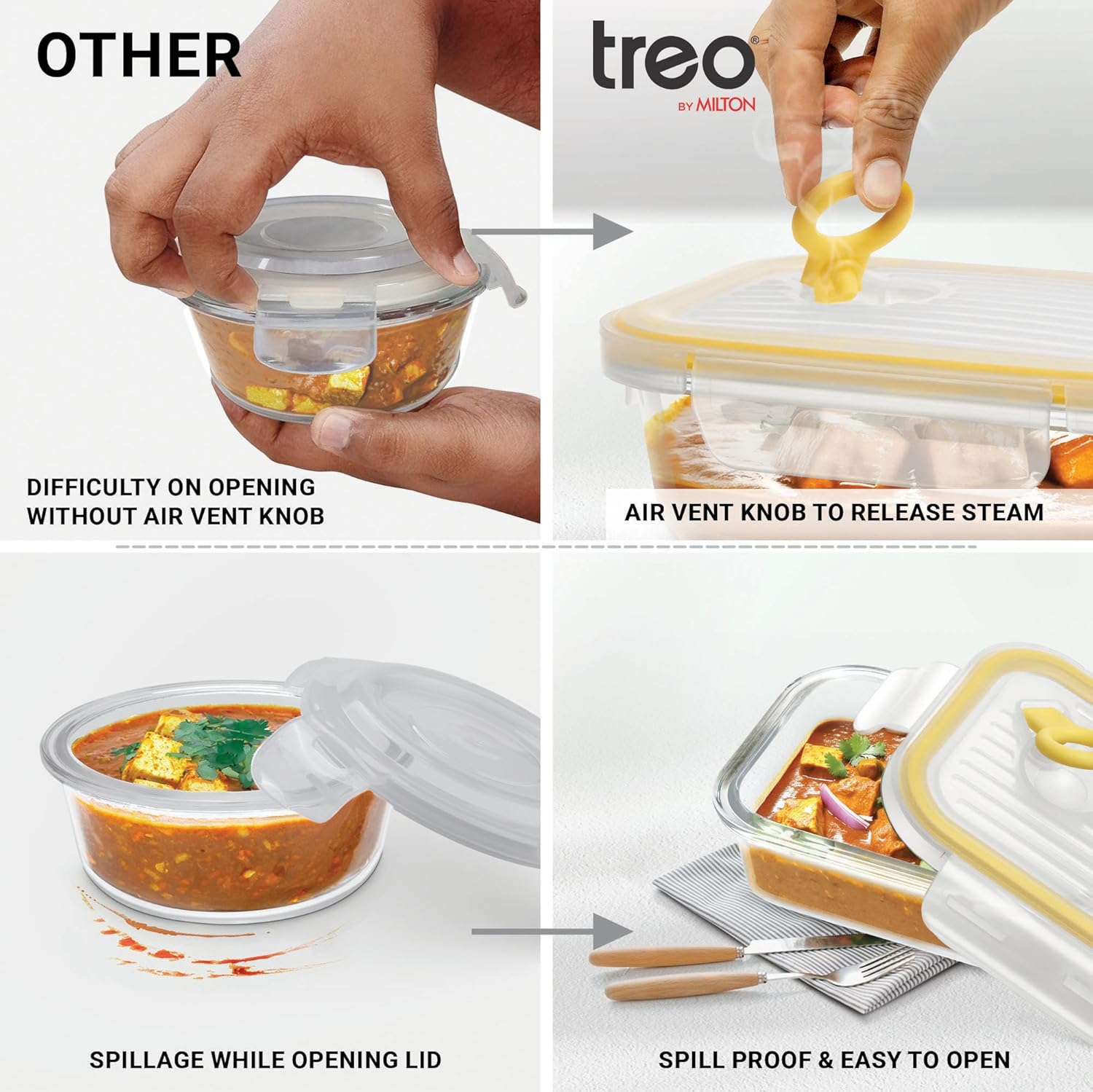 All Fresh Rectangular Tiffin (Treo by Milton)
