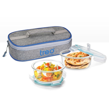 All Fresh Borosilicate Glass Tiffin (Treo by Milton)