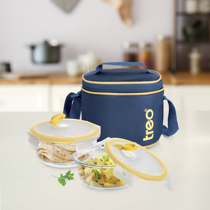 All Fresh Borosilicate Glass Tiffin (Treo by Milton)