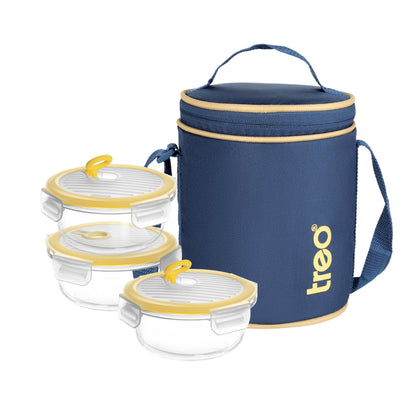 All Fresh Borosilicate Glass Tiffin (Treo by Milton)