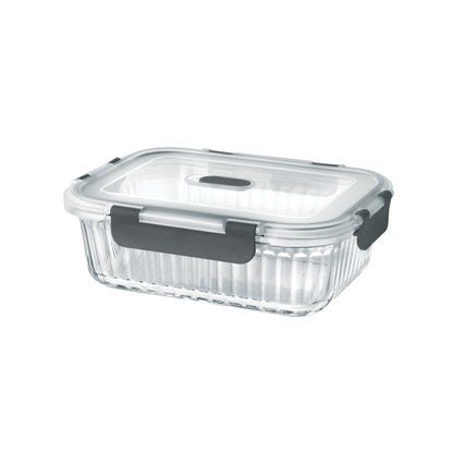 Borosilicate Clip Fresh Rib Rectangular Container (Treo by Milton)