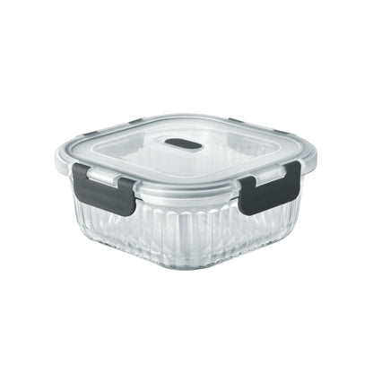 Borosilicate Clip Fresh Rib Square Container (Treo by Milton)