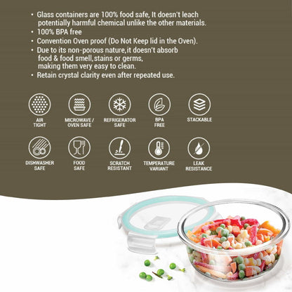 Hi Borosilicate.Clip Fresh Rnd Container Features