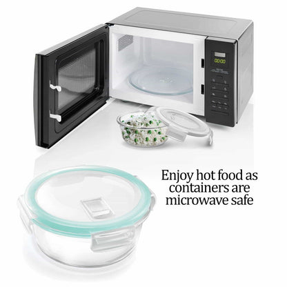 Hi Borosilicate Clip Fresh Round Container (Treo by Milton)