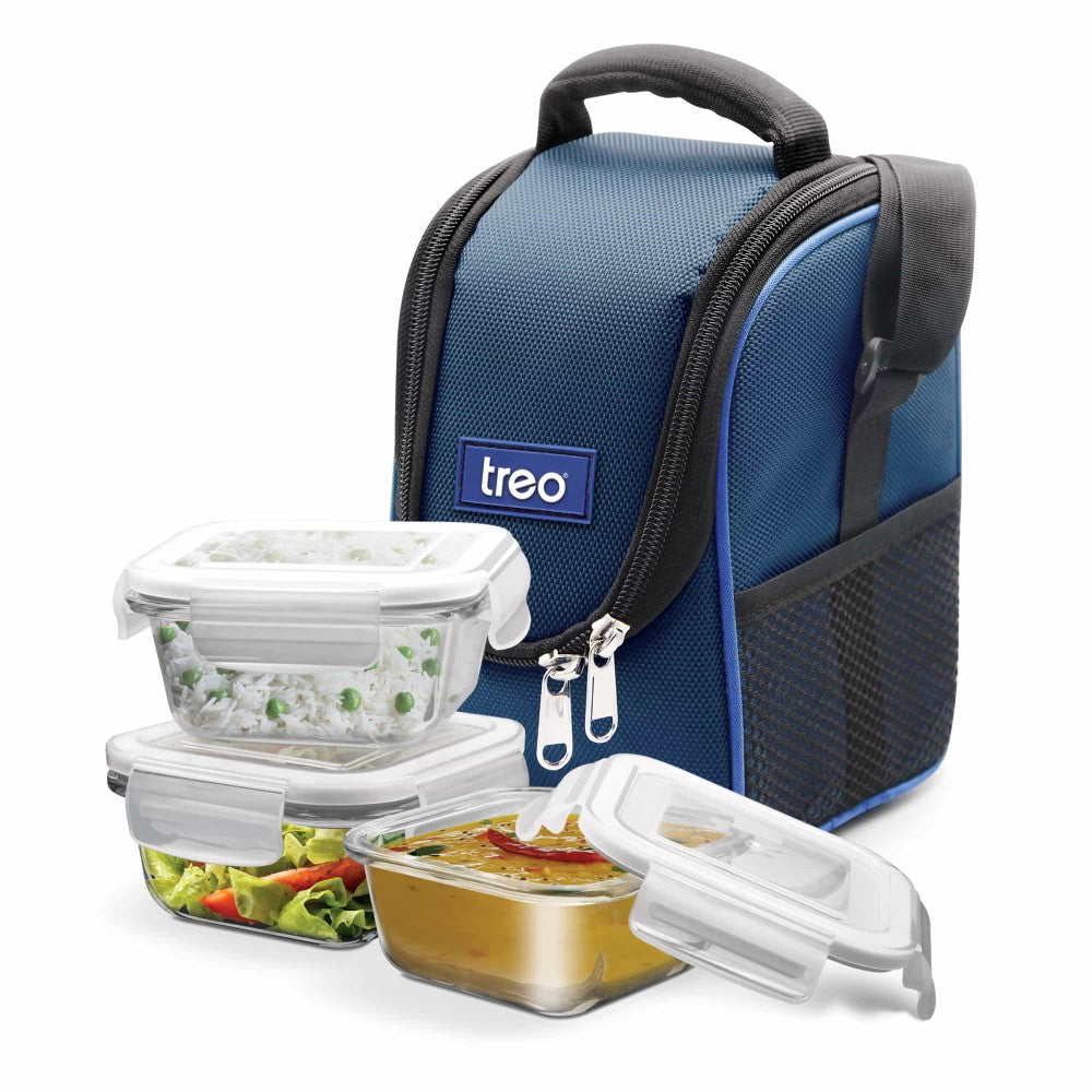 Treo by Milton Health First Tiffin Round Glass Tiffin