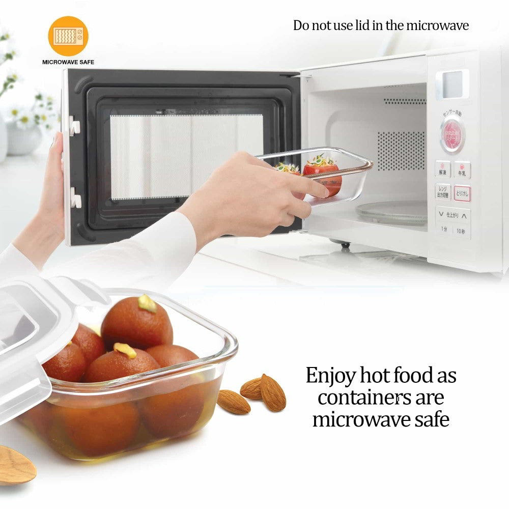 Health First Tiffin Round Glass Tiffin (Treo by Milton)