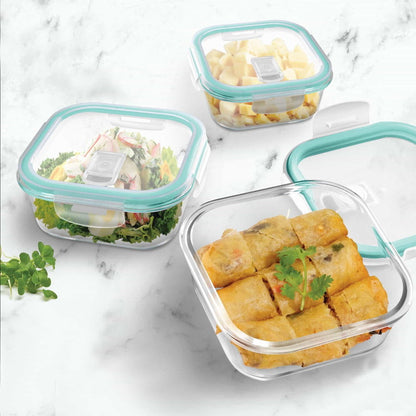 Hi Borosilicate Clip Fresh Square Container (Treo by Milton)