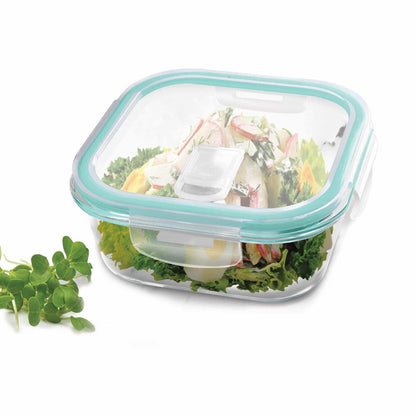 Hi Borosilicate Clip Fresh Square Container Treo by Milton