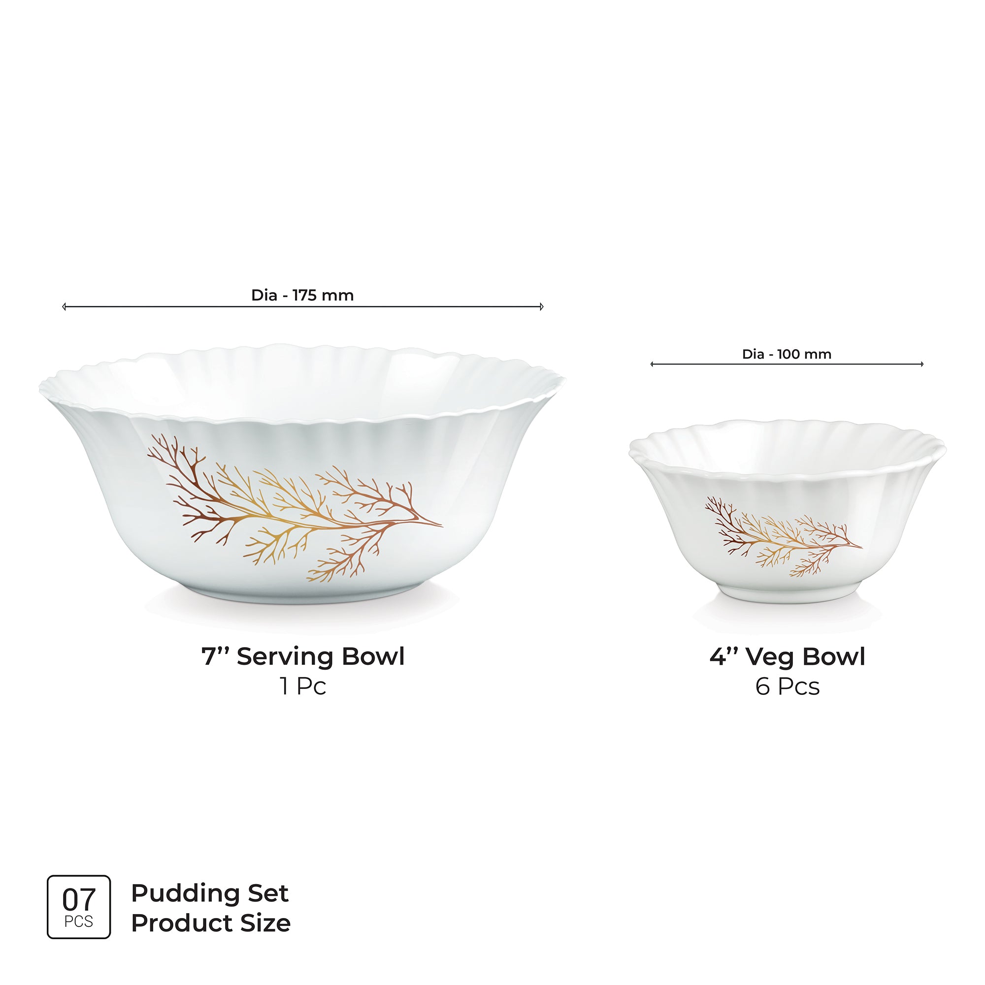 Aurelia Collection 7 Pcs Pudding Set - SILVIA