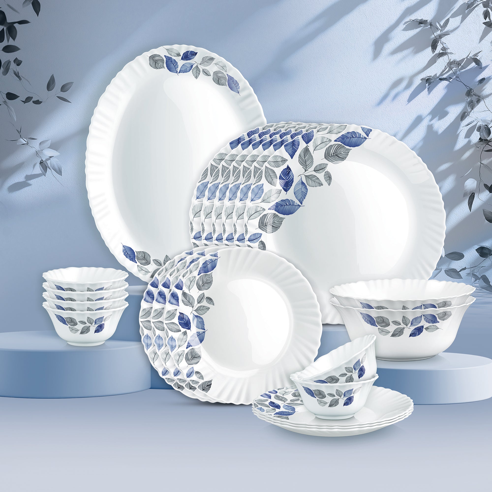 Buy Dinner Set - Aurelia Lunis Opalware Collection Online | Treo