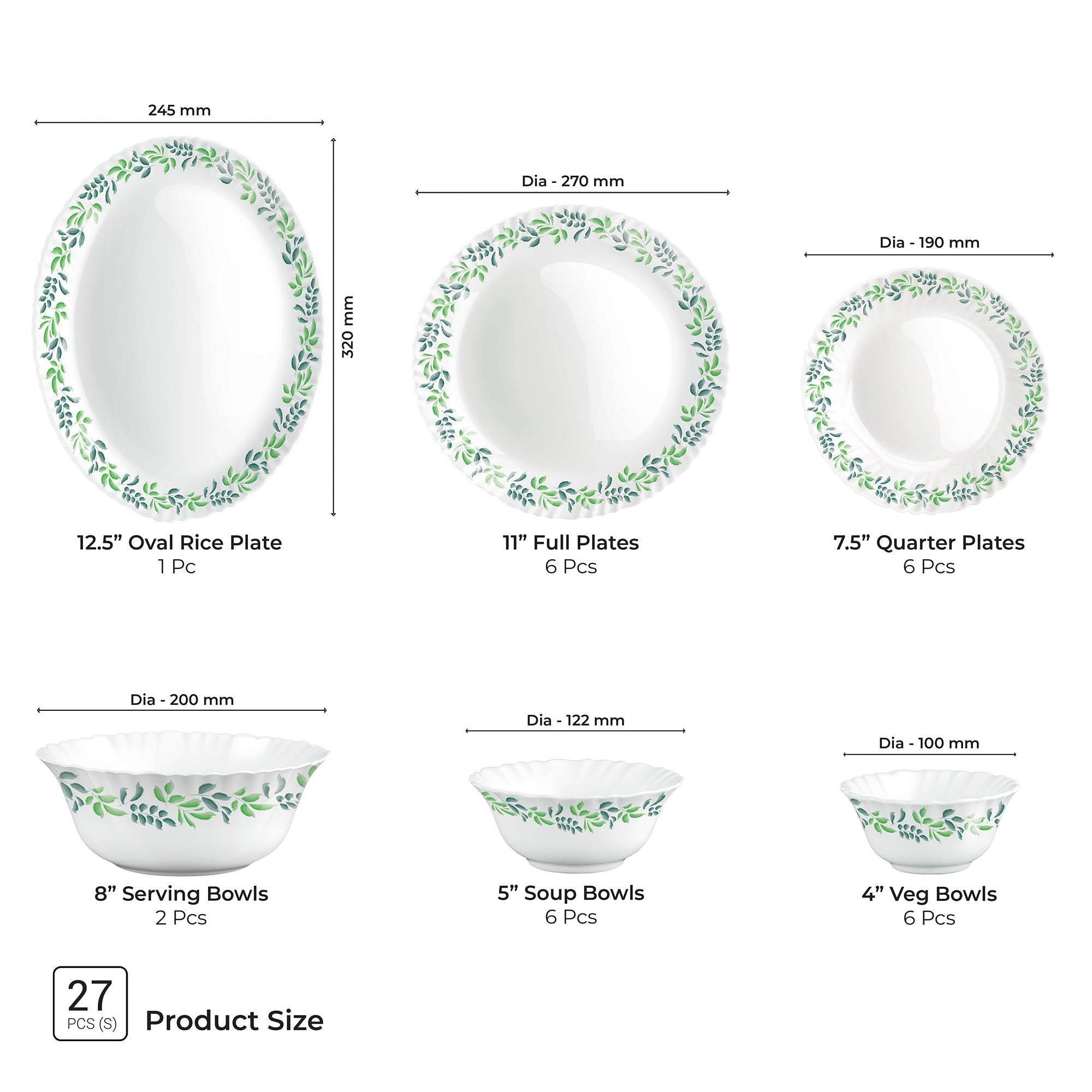Aurelia Collection Dinner Set - VERDINIA